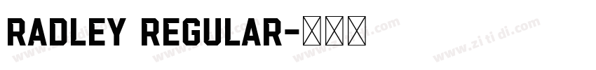 Radley Regular字体转换